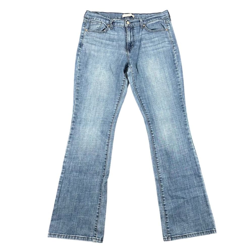 Levi's 515 Bootcut Jeans Womens Size 12 Mid Rise Blue Denim Stretch Y2K Western
